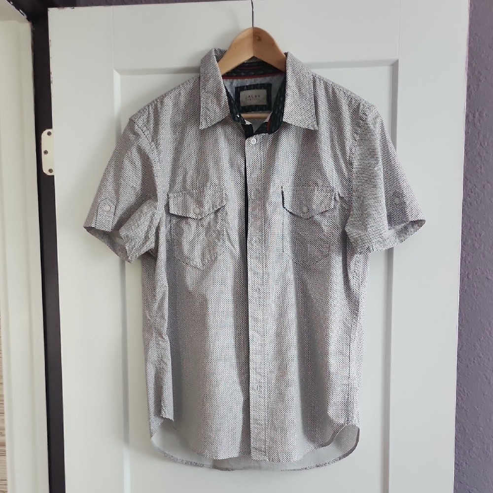 Gray Patterned Men's Shirt